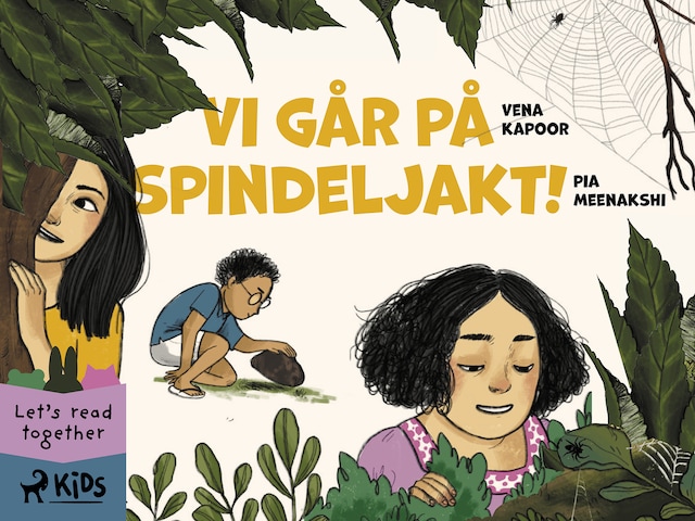 Copertina del libro per Vi går på spindeljakt!