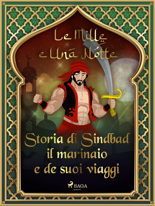 Kirjankansi teokselle Storia di Sindbad il marinaio e de suoi viaggi (Le Mille e Una Notte 17)