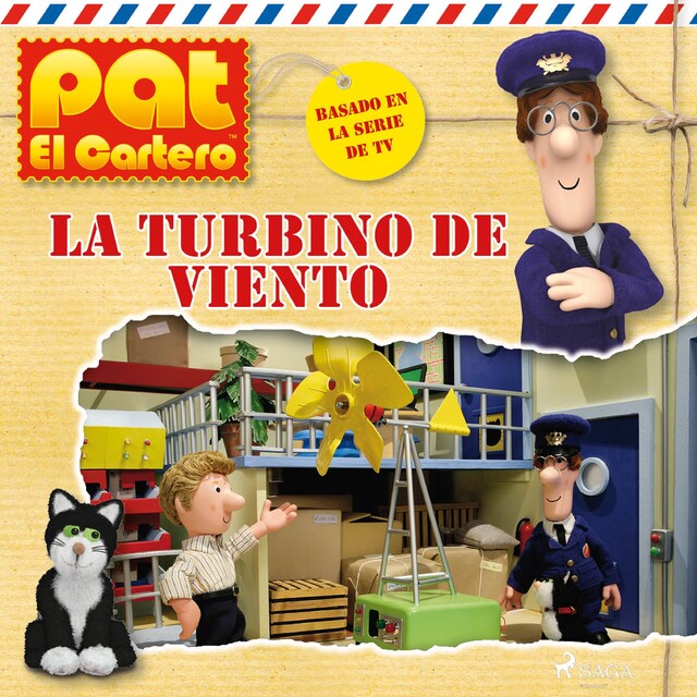 Portada de libro para Pat el cartero - La turbina de viento