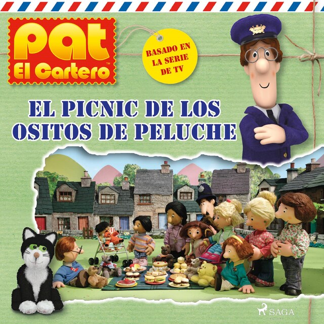 Portada de libro para Pat el cartero - El picnic de los ositos de peluche