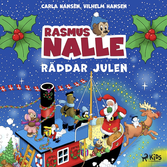 Book cover for Rasmus Nalle räddar julen