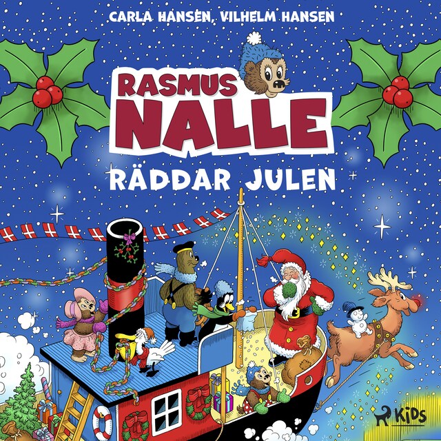 Book cover for Rasmus Nalle räddar julen