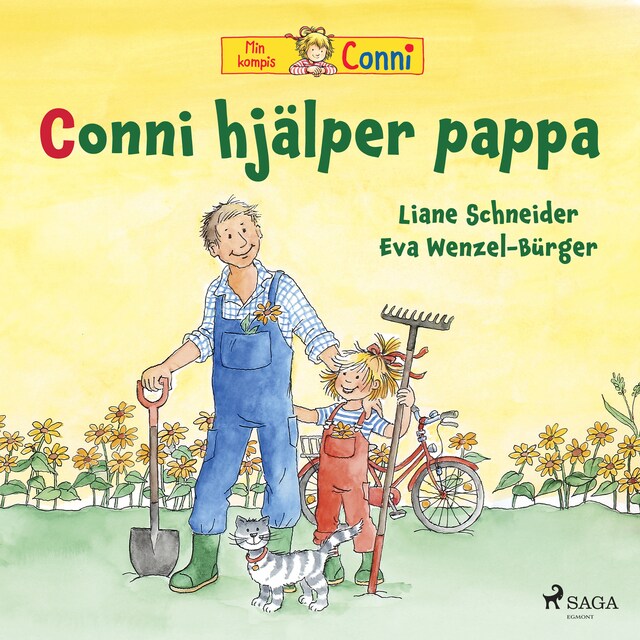 Okładka książki dla Conni hjälper pappa