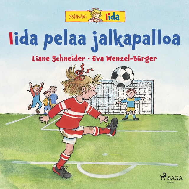 Book cover for Iida pelaa jalkapalloa