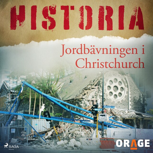 Kirjankansi teokselle Jordbävningen i Christchurch