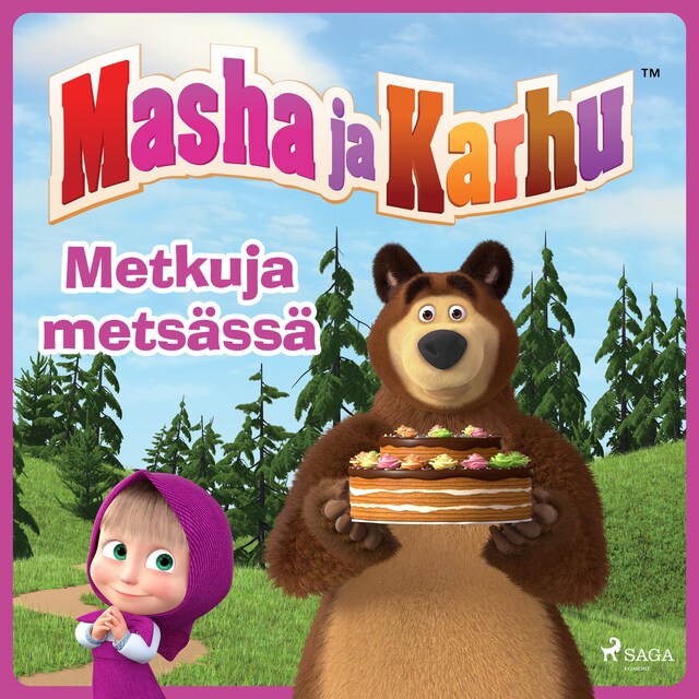 Okładka książki dla Masha ja Karhu - Metkuja metsässä