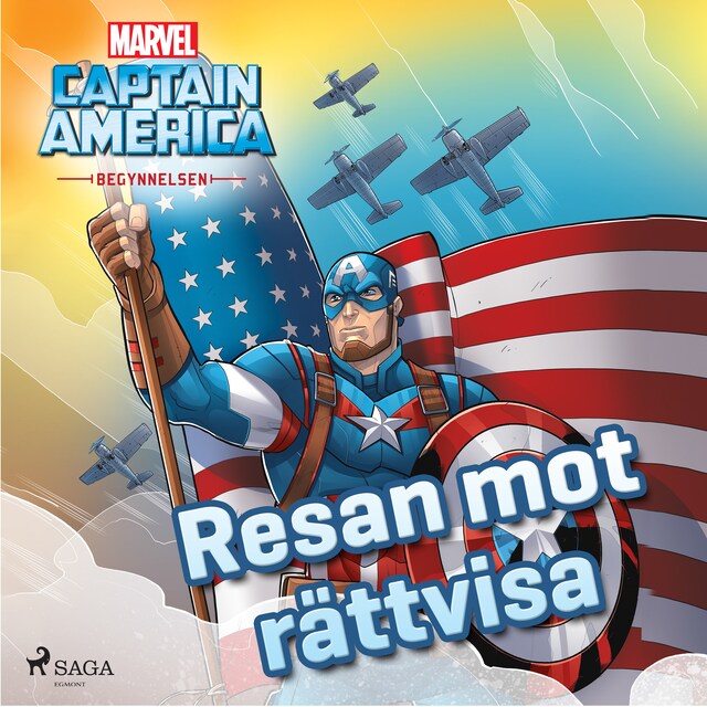 Copertina del libro per Captain America - Begynnelsen -  Resan mot rättvisa