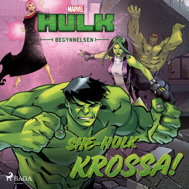Copertina del libro per Hulken - Begynnelsen - She-Hulk KROSSA!