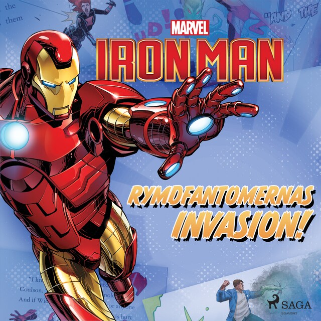 Boekomslag van Iron Man - Rymdfantomernas invasion!