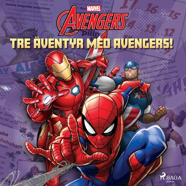 Book cover for Tre äventyr med Avengers!