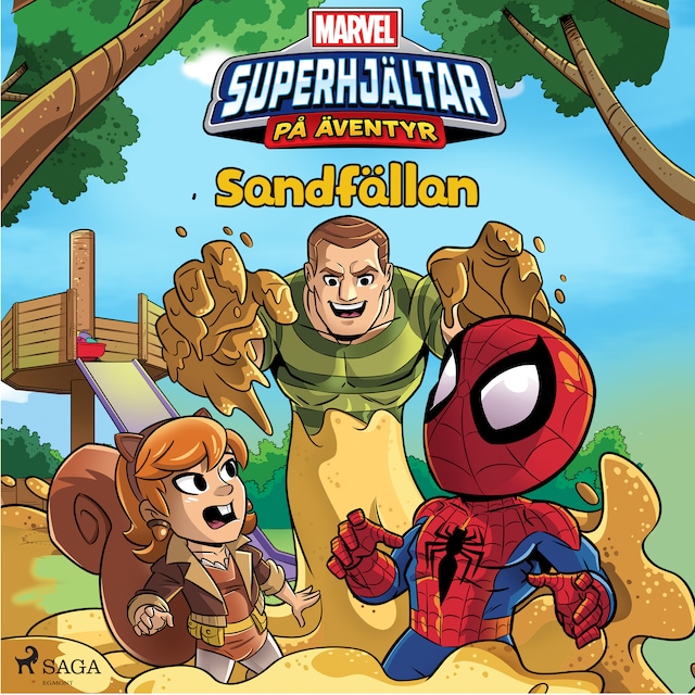 Kirjankansi teokselle Marvel - Superhjältar på äventyr - Sandfällan