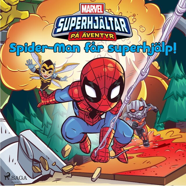 Copertina del libro per Superhjältar på äventyr - Spider-Man får superhjälp!