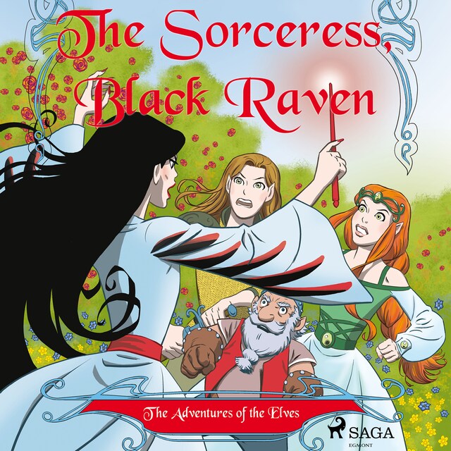 Boekomslag van The Adventures of the Elves 2: The Sorceress, Black Raven