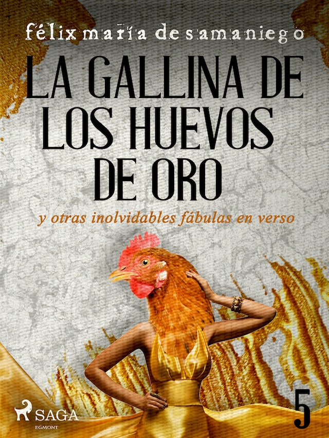 Book cover for V: La gallina de los huevos de oro y otras inolvidables fábulas en verso