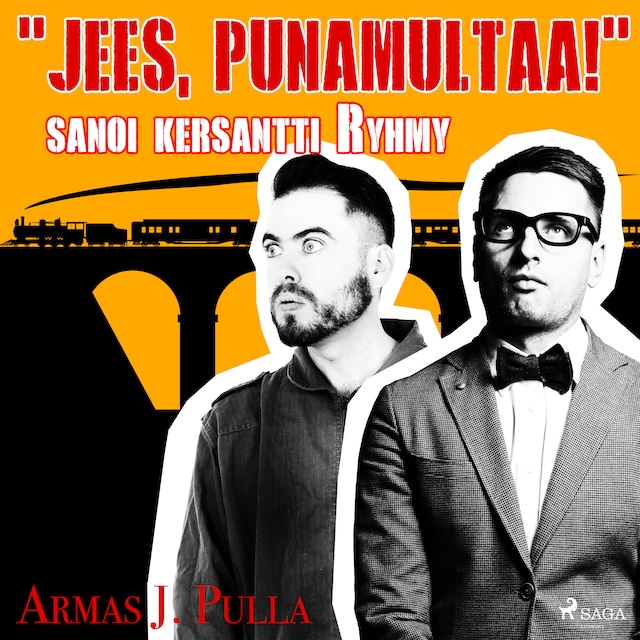 Book cover for "Jees, punamultaa!" sanoi kersantti Ryhmy
