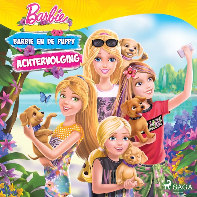 Book cover for Barbie en de puppy-achtervolging