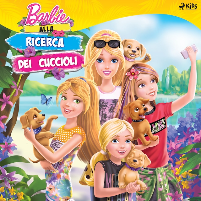 Copertina del libro per Barbie alla ricerca dei cuccioli