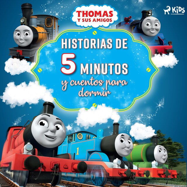 Portada de libro para Thomas y sus amigos - Historias de 5 minutos y cuentos para dormir