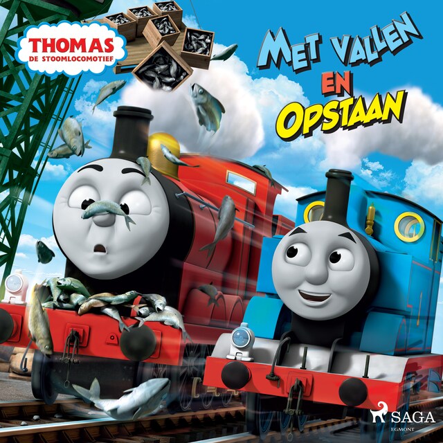 Portada de libro para Thomas de Stoomlocomotief - Met vallen en opstaan