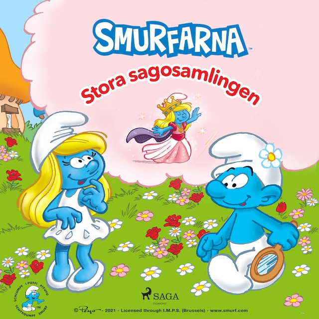Couverture de livre pour Smurfarna - Stora sagosamlingen