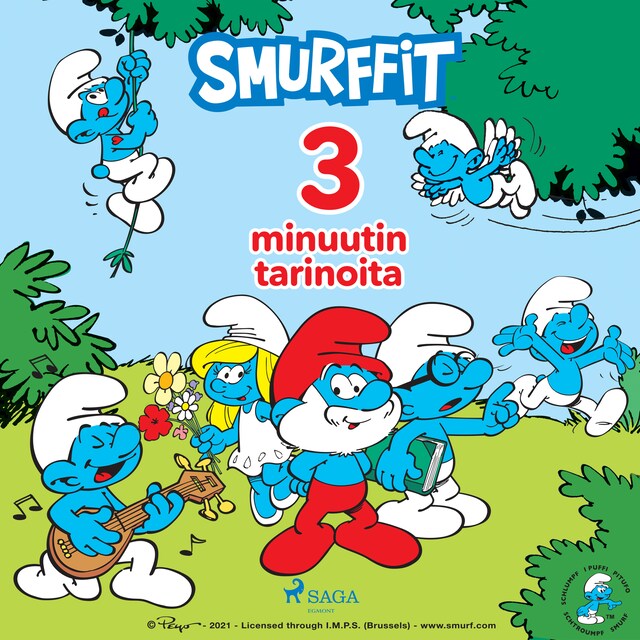 Okładka książki dla Smurffit - 3 minuutin tarinoita