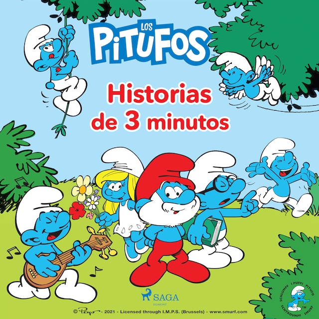 Couverture de livre pour Los Pitufos - Historias de 3 minutos