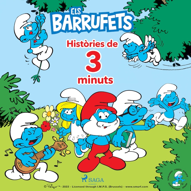 Kirjankansi teokselle Els Barrufets - Històries de 3 minuts