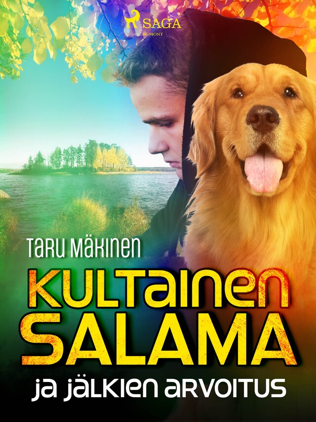 Buchcover für Kultainen Salama ja jälkien arvoitus