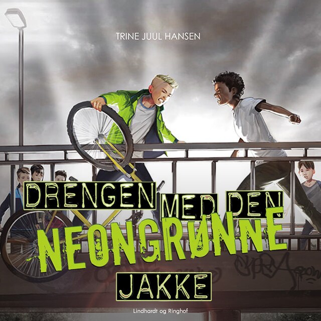 Bogomslag for Drengen med den neongrønne jakke