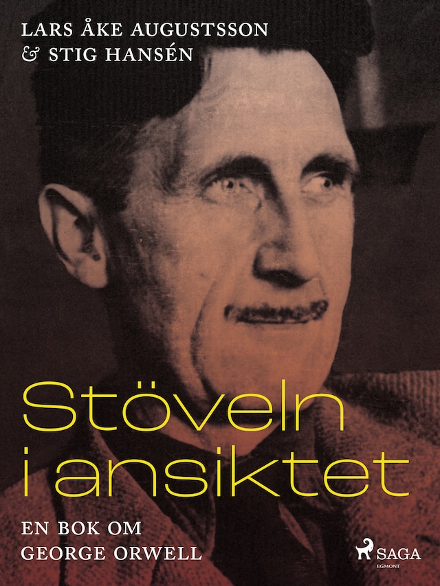 Okładka książki dla Stöveln i ansiktet, en bok om George Orwell
