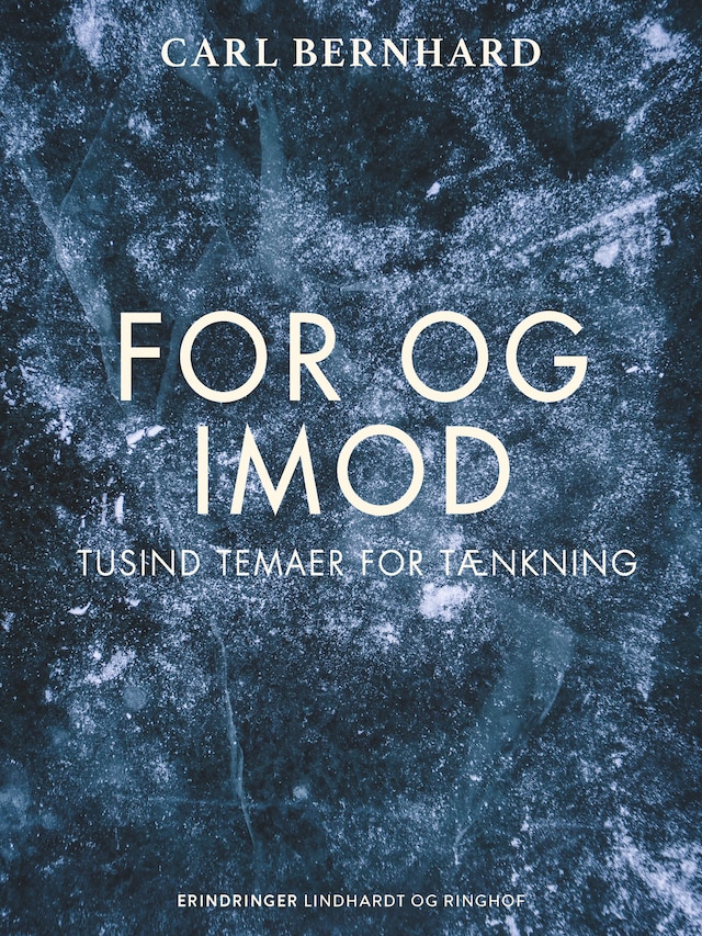 Boekomslag van For og imod. Tusind temaer for tænkning