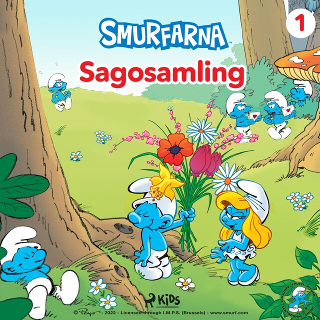 Couverture de livre pour Smurfarna - Sagosamling 1