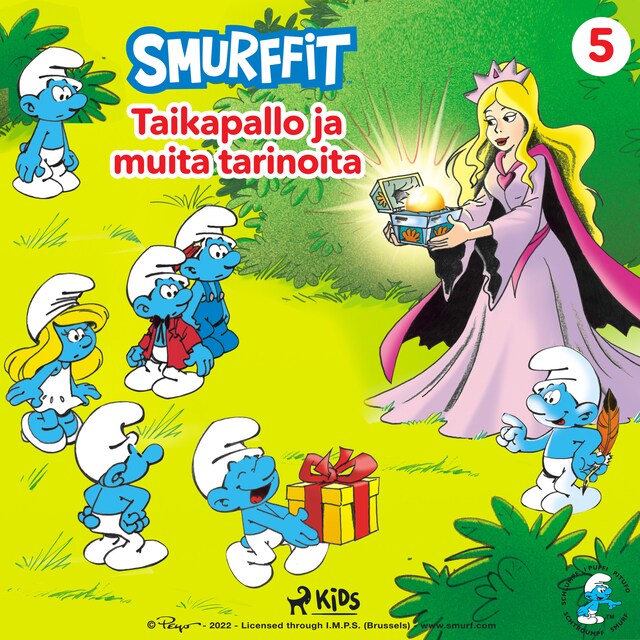 Kirjankansi teokselle Smurffit - Taikapallo ja muita tarinoita