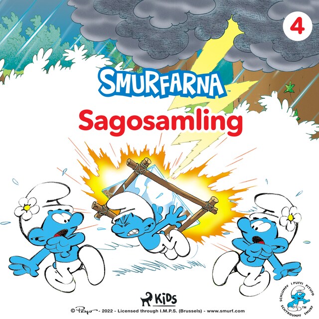 Kirjankansi teokselle Smurfarna - Sagosamling 4