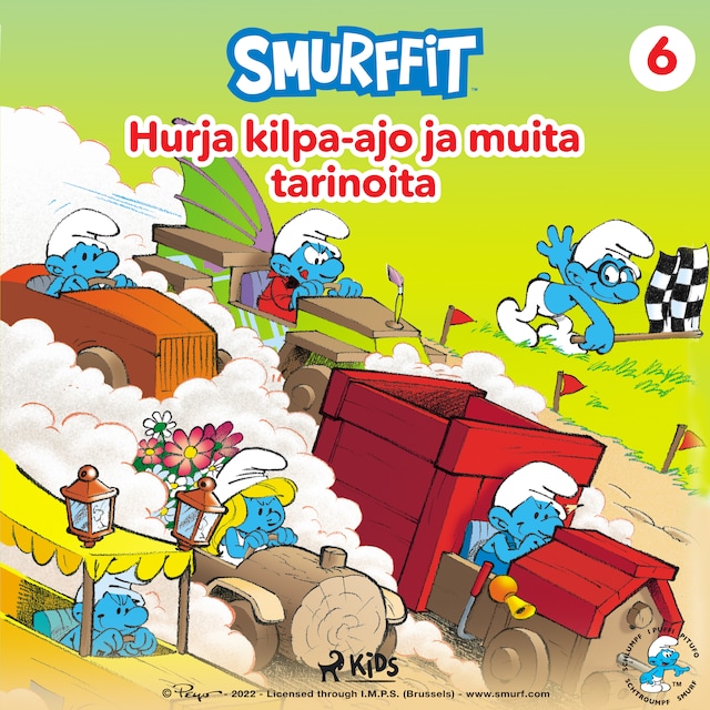 Couverture de livre pour Smurffit - Hurja kilpa-ajo ja muita tarinoita