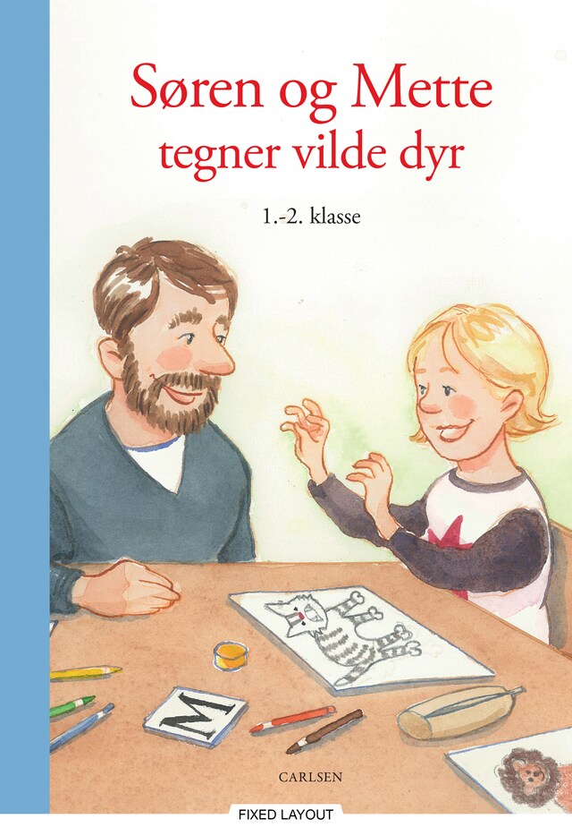 Bogomslag for Søren og Mette tegner vilde dyr