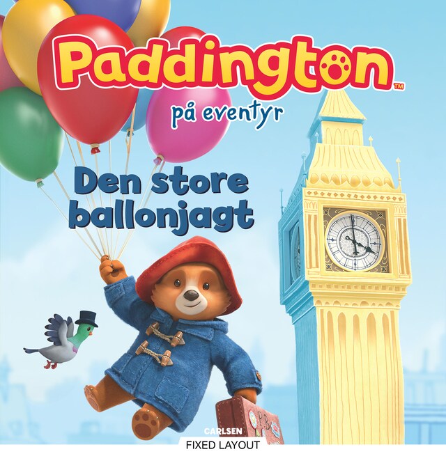 Kirjankansi teokselle Paddington på eventyr - Den store ballonjagt