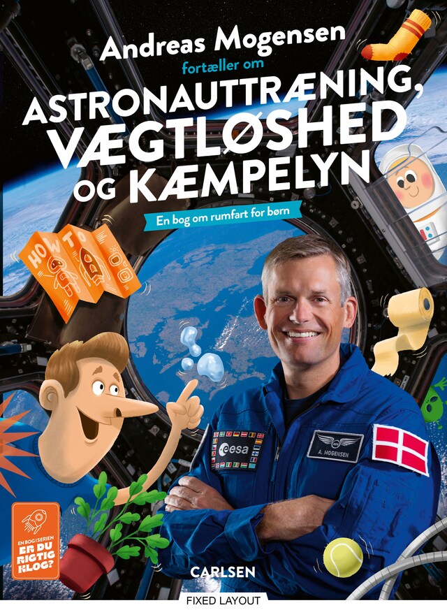 Bogomslag for Andreas Mogensen fortæller om astronauttræning, vægtløshed og kæmpelyn