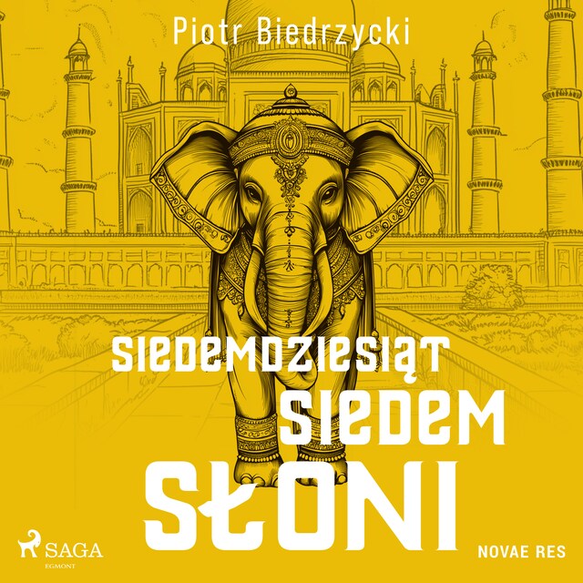 Kirjankansi teokselle Siedemdziesiąt siedem słoni