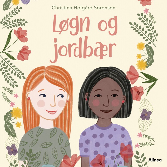 Book cover for Løgn og jordbær, blå læseklub