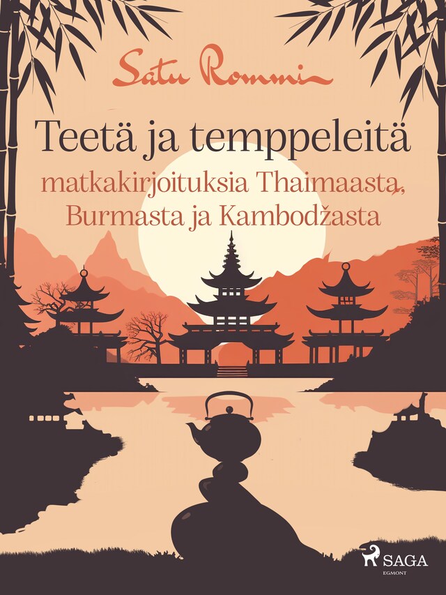 Kirjankansi teokselle Teetä ja temppeleitä – matkakirjoituksia Thaimaasta, Burmasta ja Kambodžasta