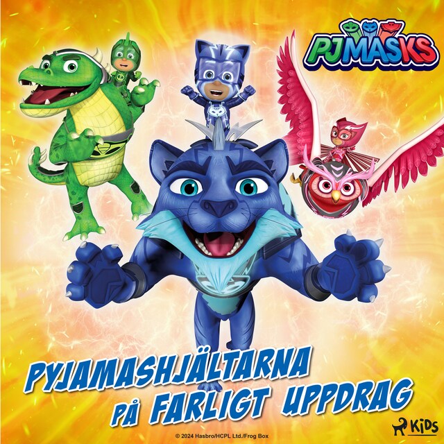 Copertina del libro per Pyjamashjältarna på farligt uppdrag