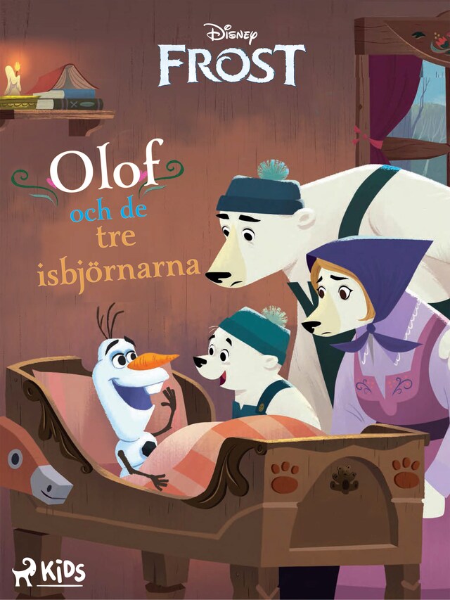 Book cover for Olof och de tre isbjörnarna