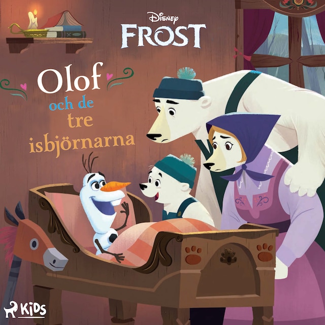 Book cover for Olof och de tre isbjörnarna