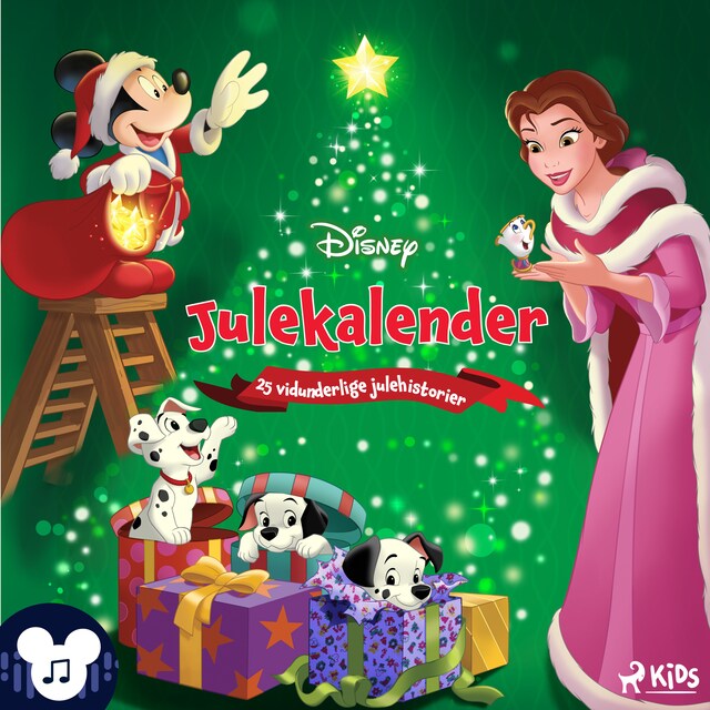 Bogomslag for Disneys julekalender - 25 vidunderlige julehistorier