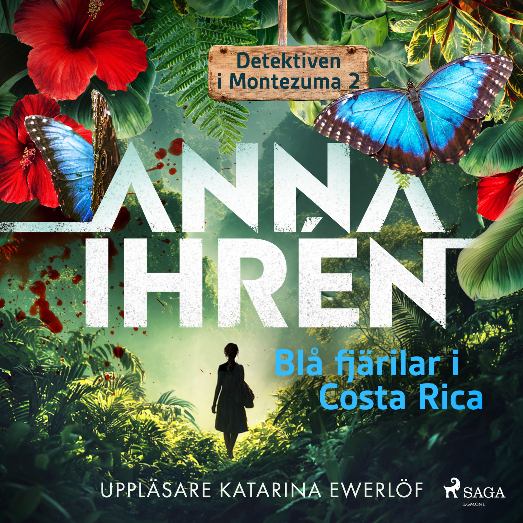 Blå fjärilar i Costa Rica