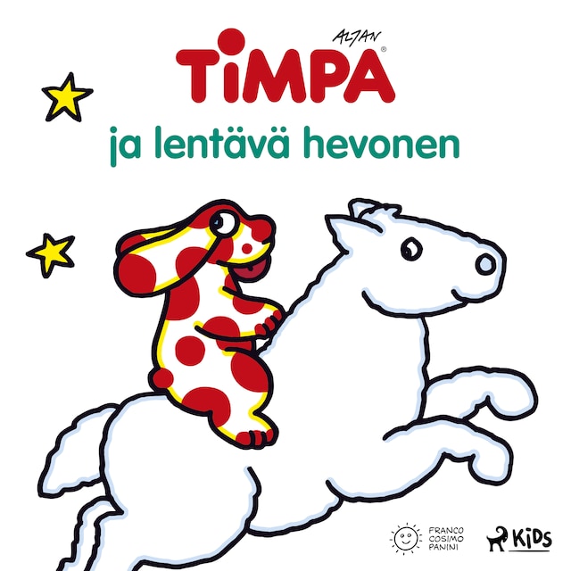 Kirjankansi teokselle Timpa ja lentävä hevonen