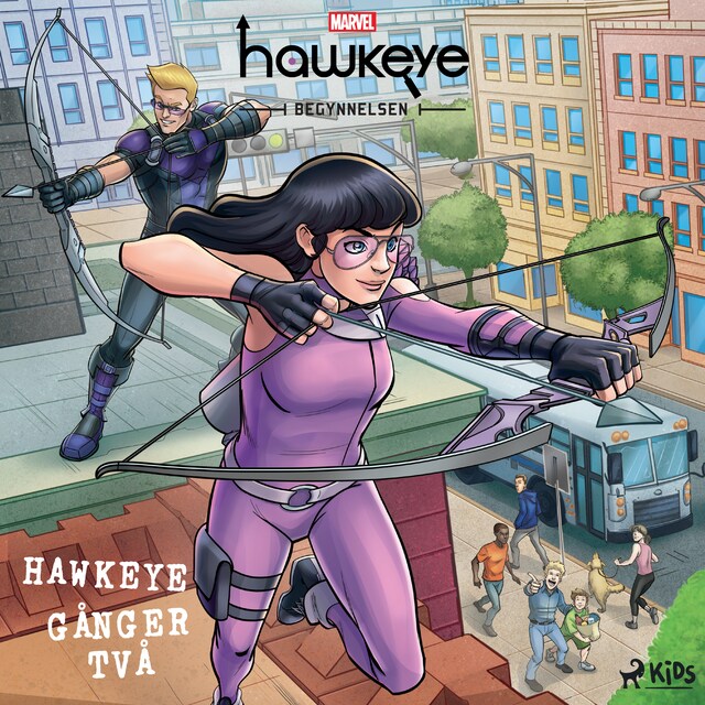 Kirjankansi teokselle Hawkeye - Begynnelsen - Hawkeye gånger två