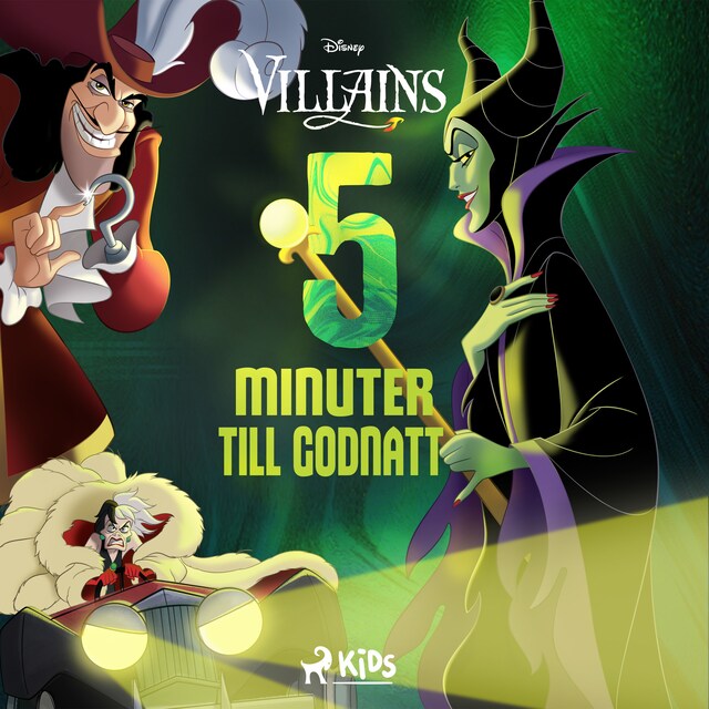 Okładka książki dla Fem minuter till godnatt - Disney Villains