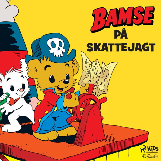 Bogomslag for Bamse på skattejagt